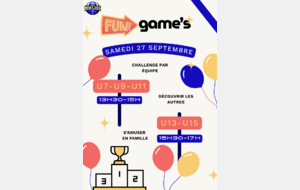 News 06 : FUN GAME'S de Rentrée 27/09/2025