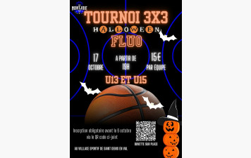 News 11 : Tournoi 3 x 3 Halloween Fluo - U13 et U15 - 17/10/2025