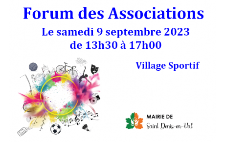 News 02 : Forum des Associations le 9 septembre 2023